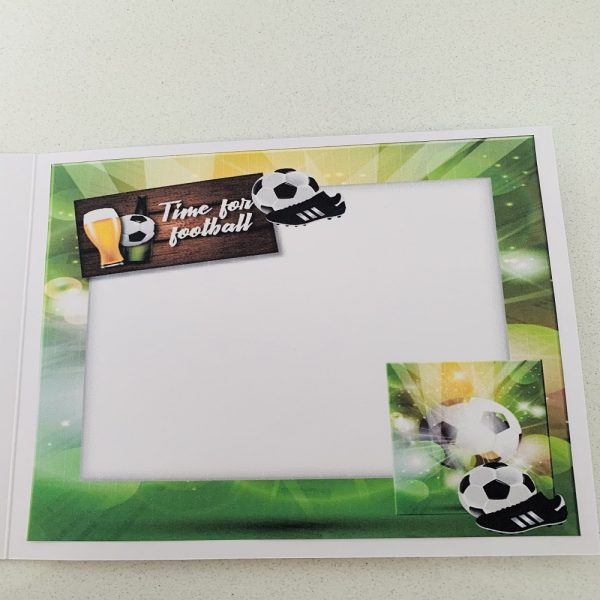 Happy Birthday/Fathers Day/Good Luck Football themed greeting card 7x7 - Image 3