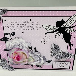 Handmade Birthday Fairy 7x7 Greeting Card