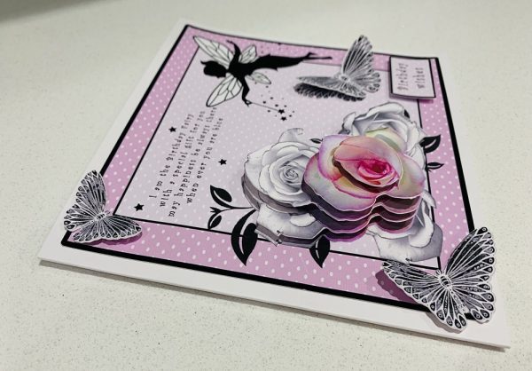 Handmade Birthday Fairy 7x7 Greeting Card - Image 2