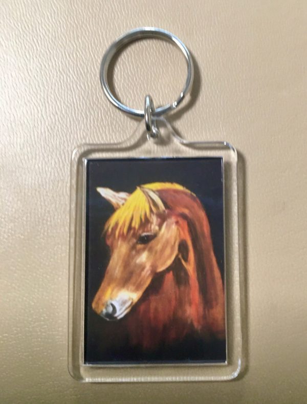 Keyrings - Artworks of Giraffe, Fox, Orangutang, Horse, Donkey, Husky and Fawn - Image 6
