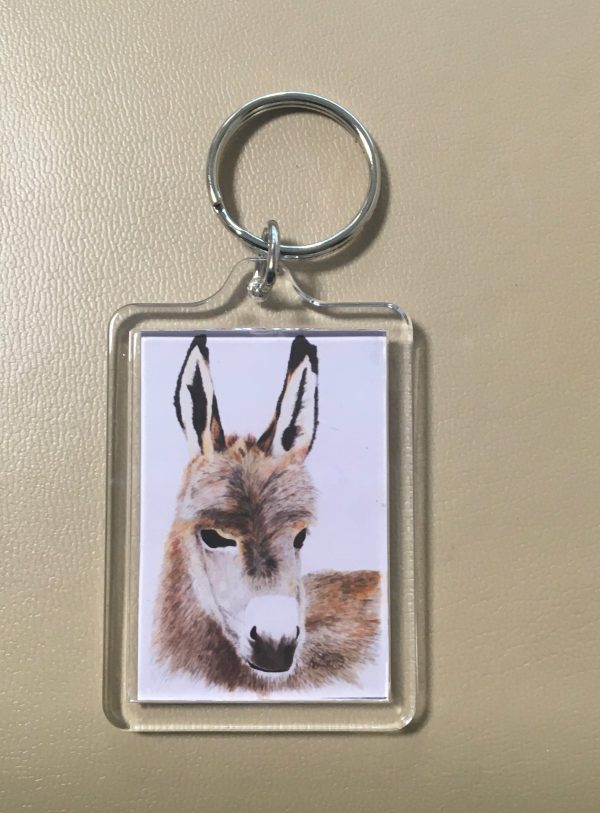 Keyrings - Artworks of Giraffe, Fox, Orangutang, Horse, Donkey, Husky and Fawn - Image 4