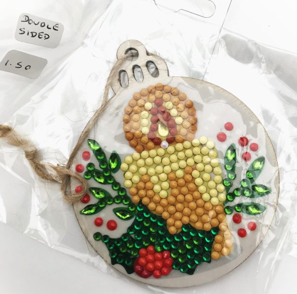 Crystal tree decoration double sided