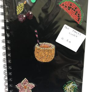 Crystal art Caribbean theme notebook
