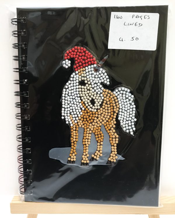 Crystal art Unicorn motif notebook