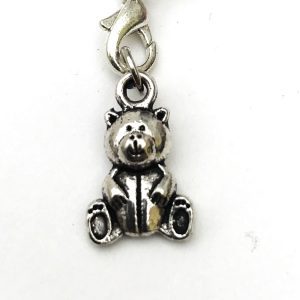 Tibetan silver key ring - two butterflies