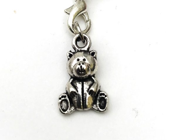 Tibetan silver bag/purse charm red cord - teddy - Image 2