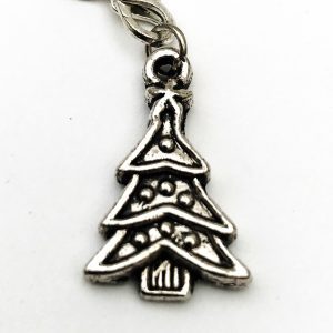 Tibetan silver key ring christmas tree