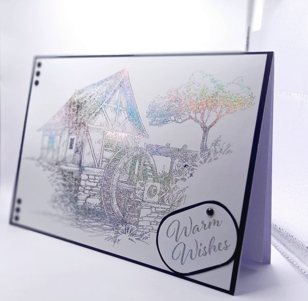 Foiled water wheel any occasion card - Image 2