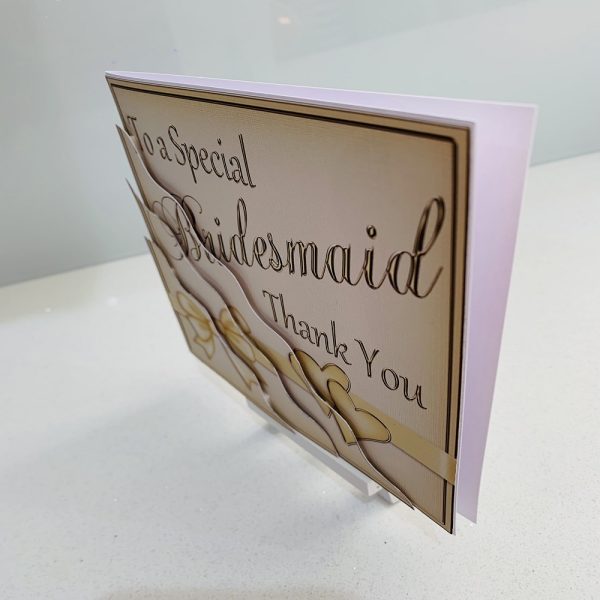 Handmade Thank You Card for your Bridal Party - Image 2