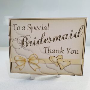Special Bridesmaid thank you