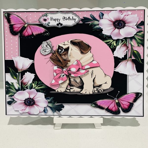 Pug birthday card