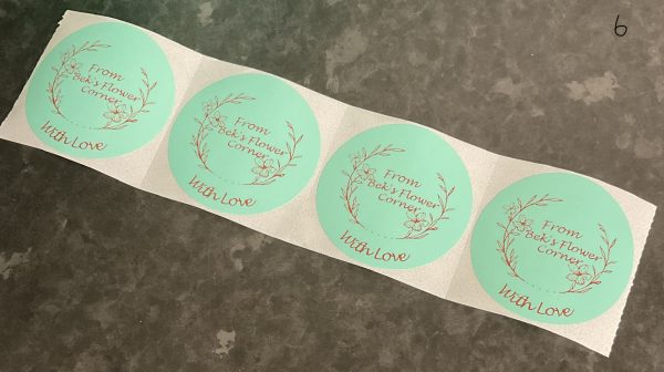20 x 2” Green Circle Personalised Labels - Image 7