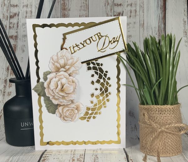 Begonia birthday card