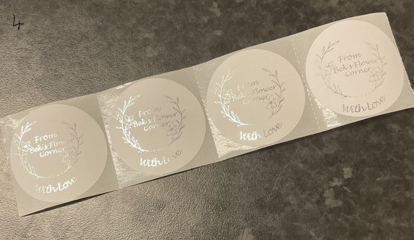 50 x 2” White Circle Personalised Labels - Image 5