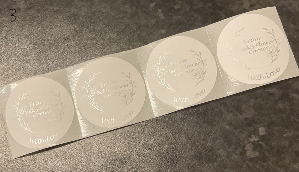 50 x 2” White Circle Personalised Labels - Image 4