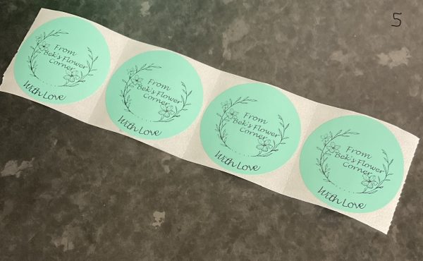 20 x 2” Green Circle Personalised Labels - Image 6