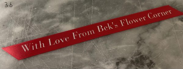 2 metres Personalised satin ribbon by the metre 10mm width - Image 8
