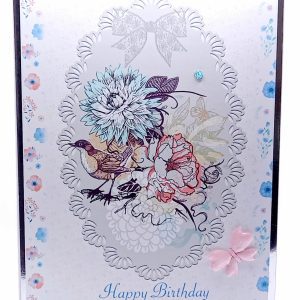Doily birthday card