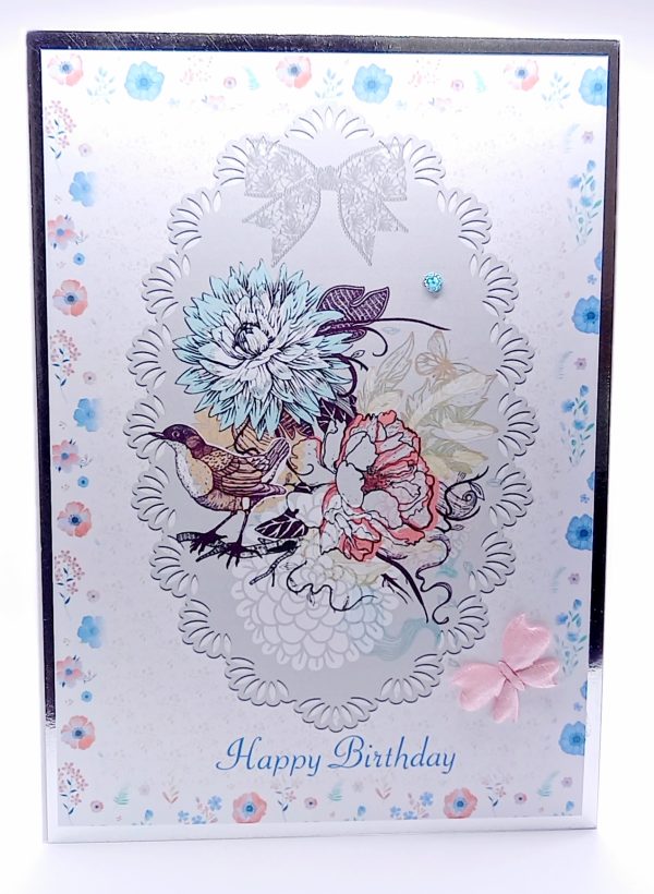 Doily birthday card