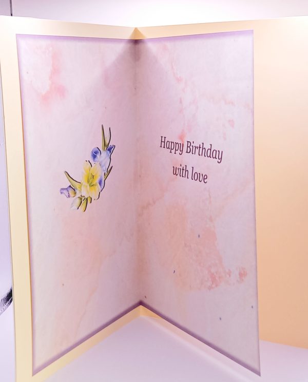 Floral wreath birthday card - Image 2