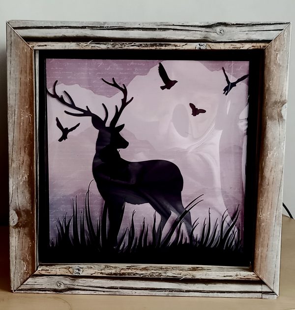 Stag silhouette frame - Image 3