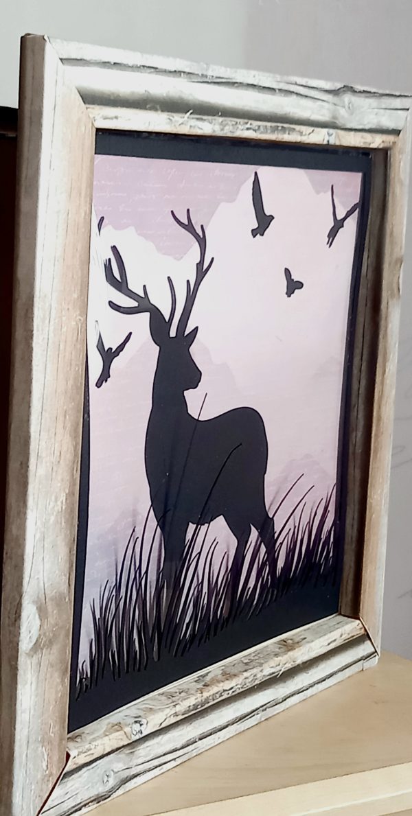 Stag silhouette frame - Image 4