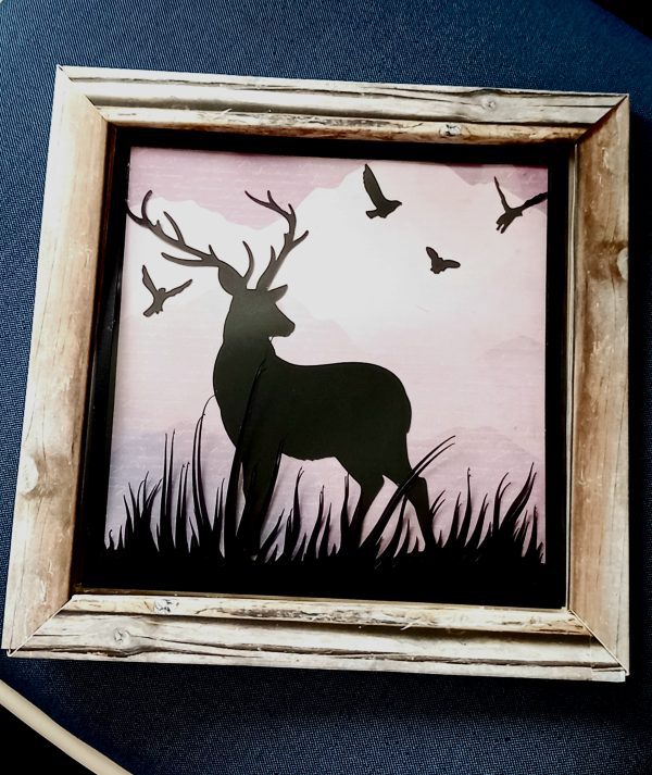 Stag silhouette frame - Image 2