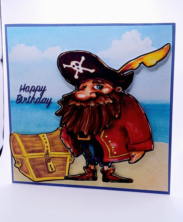 Children's pirate birthday card