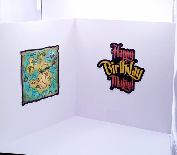 Children's pirate birthday card - Image 3