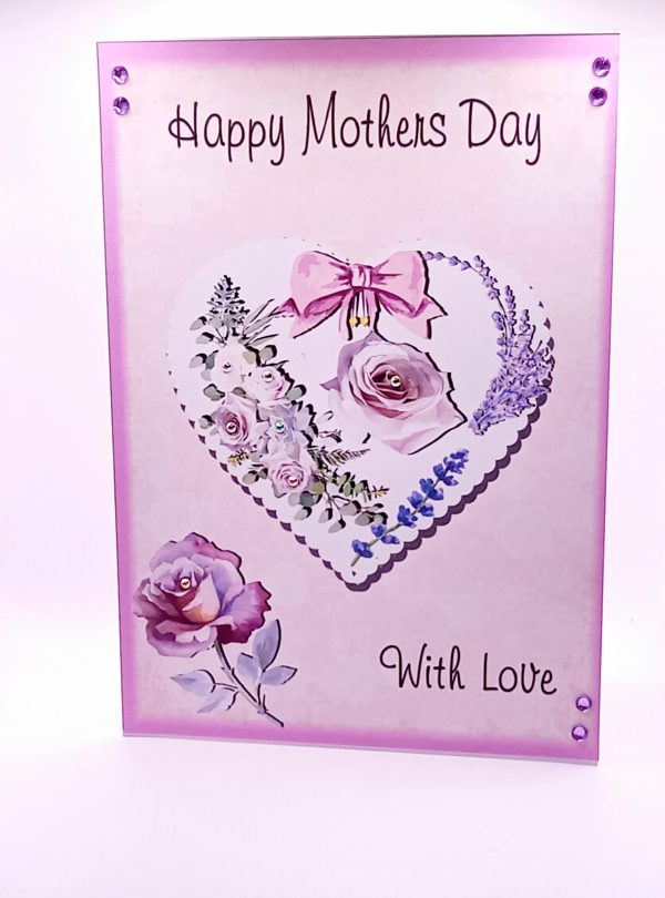 Heart mother's day card
