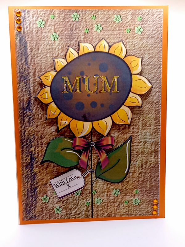 Sunflower card for mum.