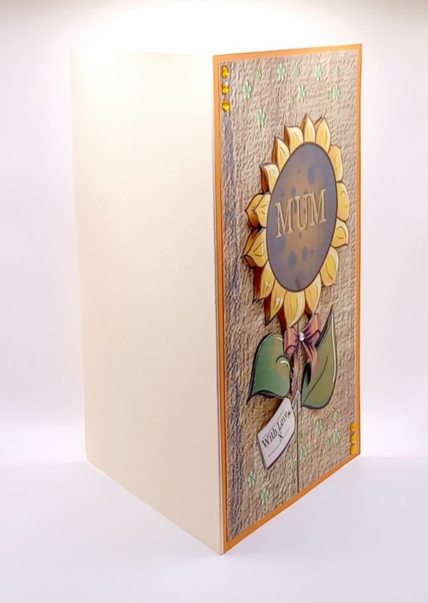 Sunflower card for mum. - Image 2