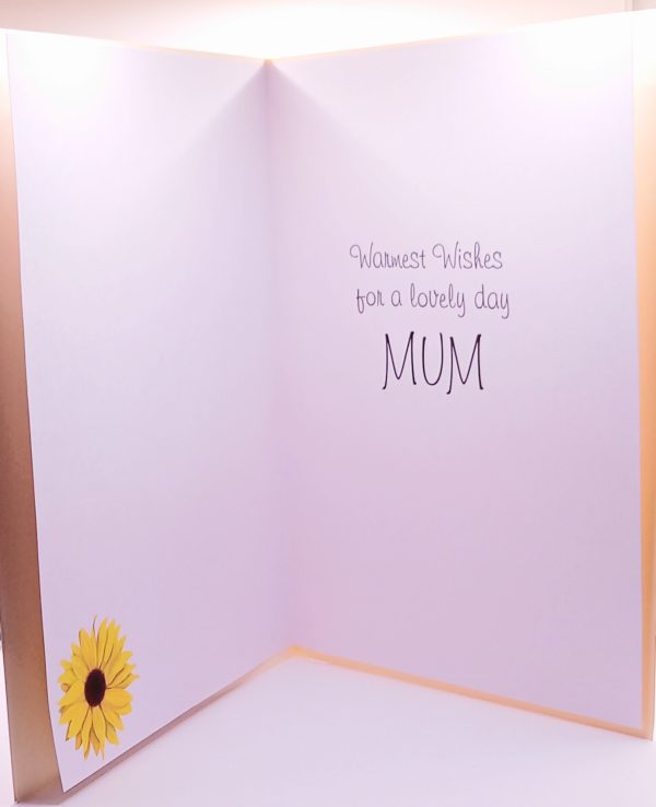 Sunflower card for mum. - Image 3
