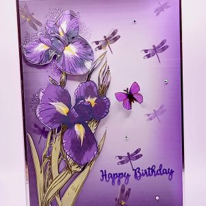 Gorgeous Iris birthday card