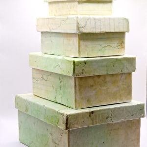 Nest of decoupage boxes