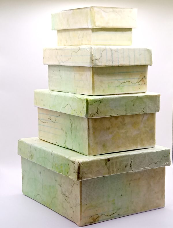 Nest of decoupage boxes