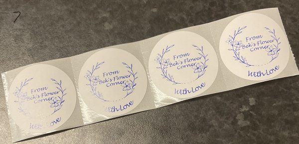 50 x 2” White Circle Personalised Labels - Image 8