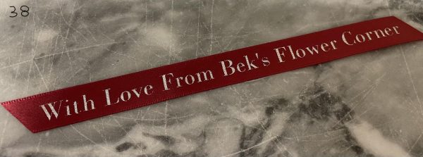 2 metres Personalised satin ribbon by the metre 10mm width - Image 9