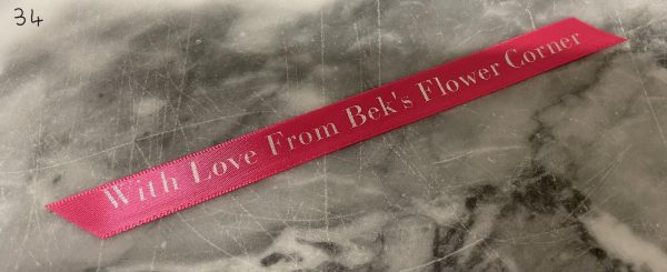 2 metres Personalised satin ribbon by the metre 10mm width - Image 7
