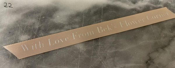 2 metres Personalised satin ribbon by the metre 10mm width - Image 4