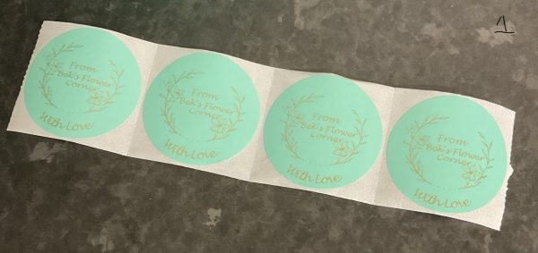 20 x 2” Green Circle Personalised Labels - Image 2