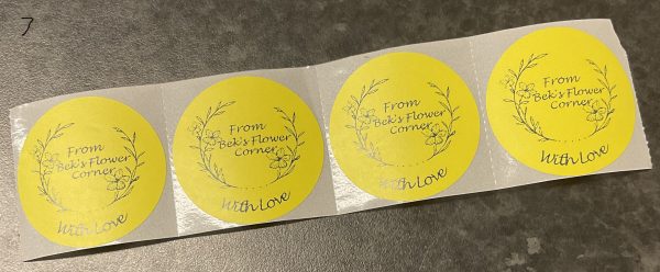 50 x 2” Yellow Circle Personalised Labels - Image 8