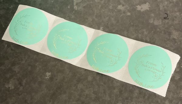20 x 2” Green Circle Personalised Labels - Image 3