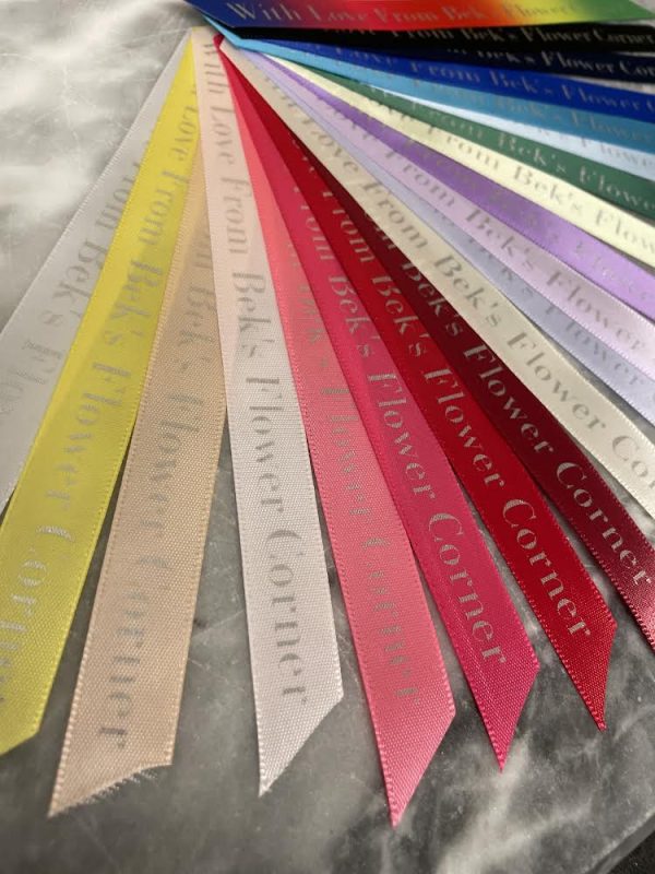 1 Metre Personalised satin ribbon by the metre 15mm width - Image 3