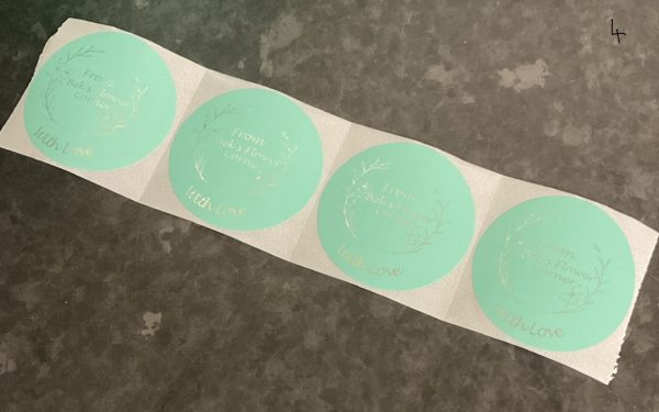 20 x 2” Green Circle Personalised Labels - Image 5
