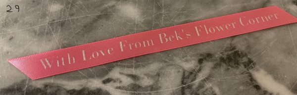 2 metres Personalised satin ribbon by the metre 10mm width - Image 5