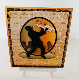 Jazz Saxophone Birthday Card