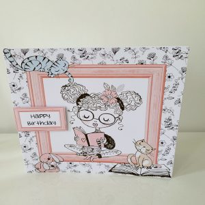 book themed birthday card