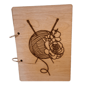 WOODEN NOTEBOOK KNITTING DESIGN