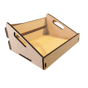 MDF Small Crate Angled Sides Flatpack